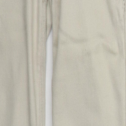 Denim Co Womens Beige  Cotton Skinny Jeans Size 10 L29 in Regular Button
