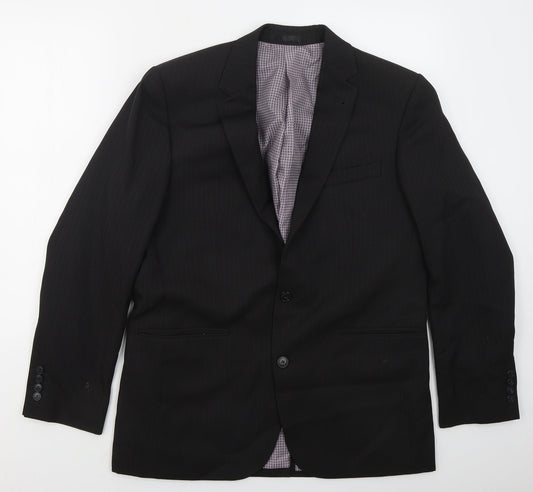 Mens UK Size 40 Taylor & Wright Regular Black Suit Jacket