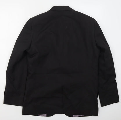 Mens UK Size 40 Taylor & Wright Regular Black Suit Jacket