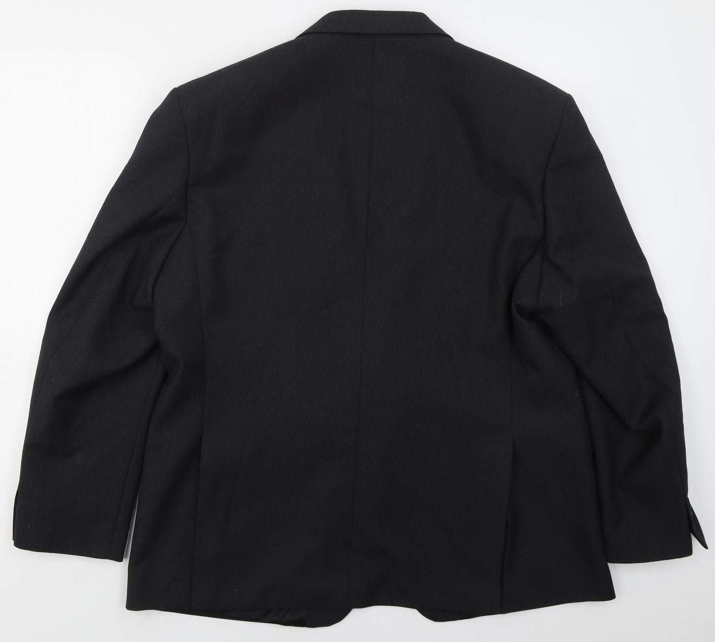 Alpha & Plus Mens Grey  Acetate Jacket Suit Jacket Size 46