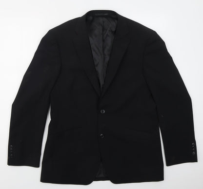 Mens UK Size 40 Daniel Grahame Regular Black Suit Jacket