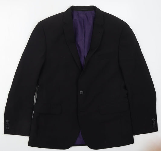 Mens UK Size 42 Taylor & Wright Regular Black Suit Jacket