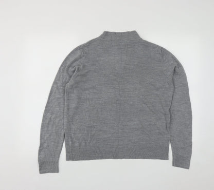 Womens UK Size L Vida Vi Grey Pullover Jumper