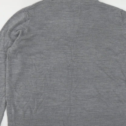 Womens UK Size L Vida Vi Grey Pullover Jumper