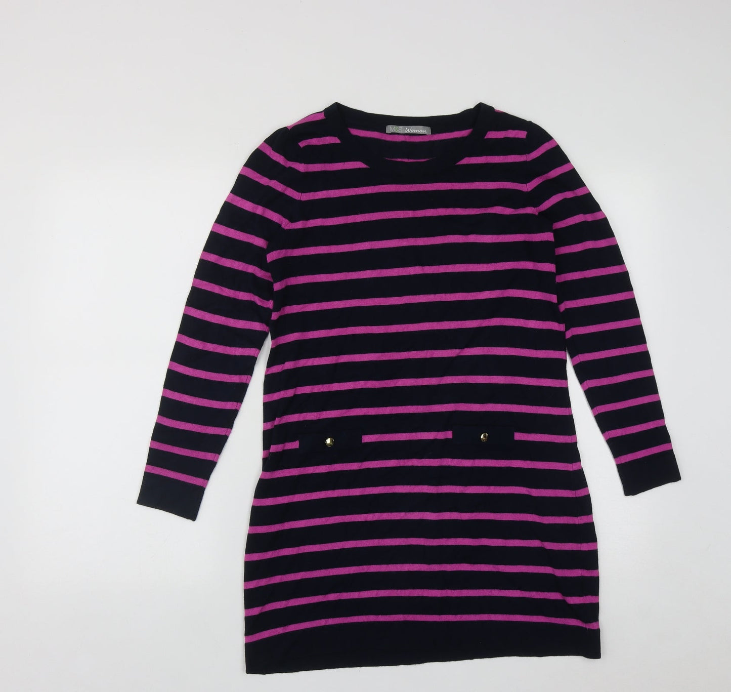 Womens UK Size S Marks and Spencer Multicoloured Pullover Jumper