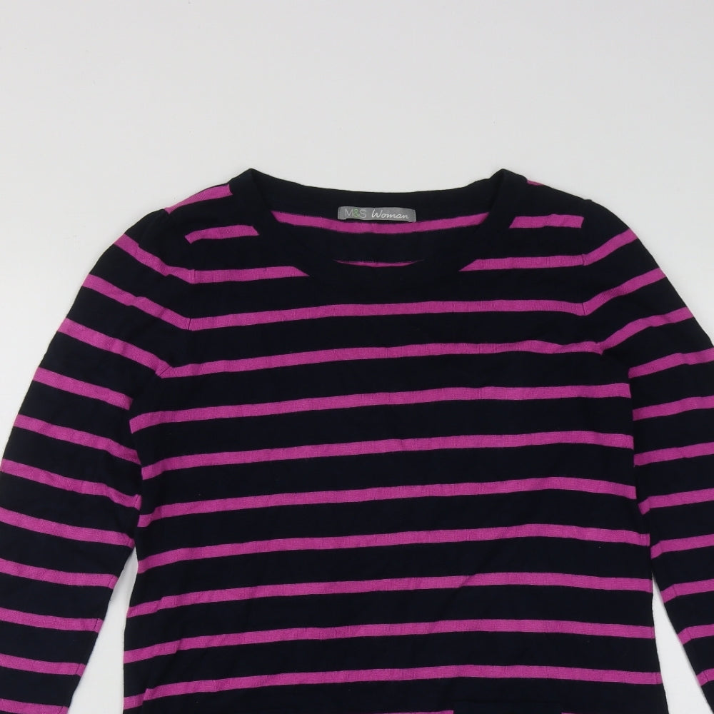 Womens UK Size S Marks and Spencer Multicoloured Pullover Jumper