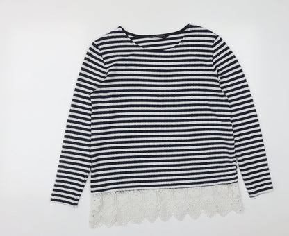 Womens UK Size 10 Dorothy Perkins Multicoloured Basic T-Shirt