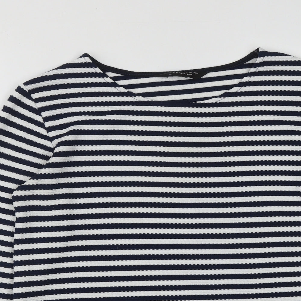 Womens UK Size 10 Dorothy Perkins Multicoloured Basic T-Shirt