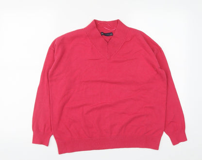 Womens UK Size M Marks and Spencer Pink Pullover Jumper