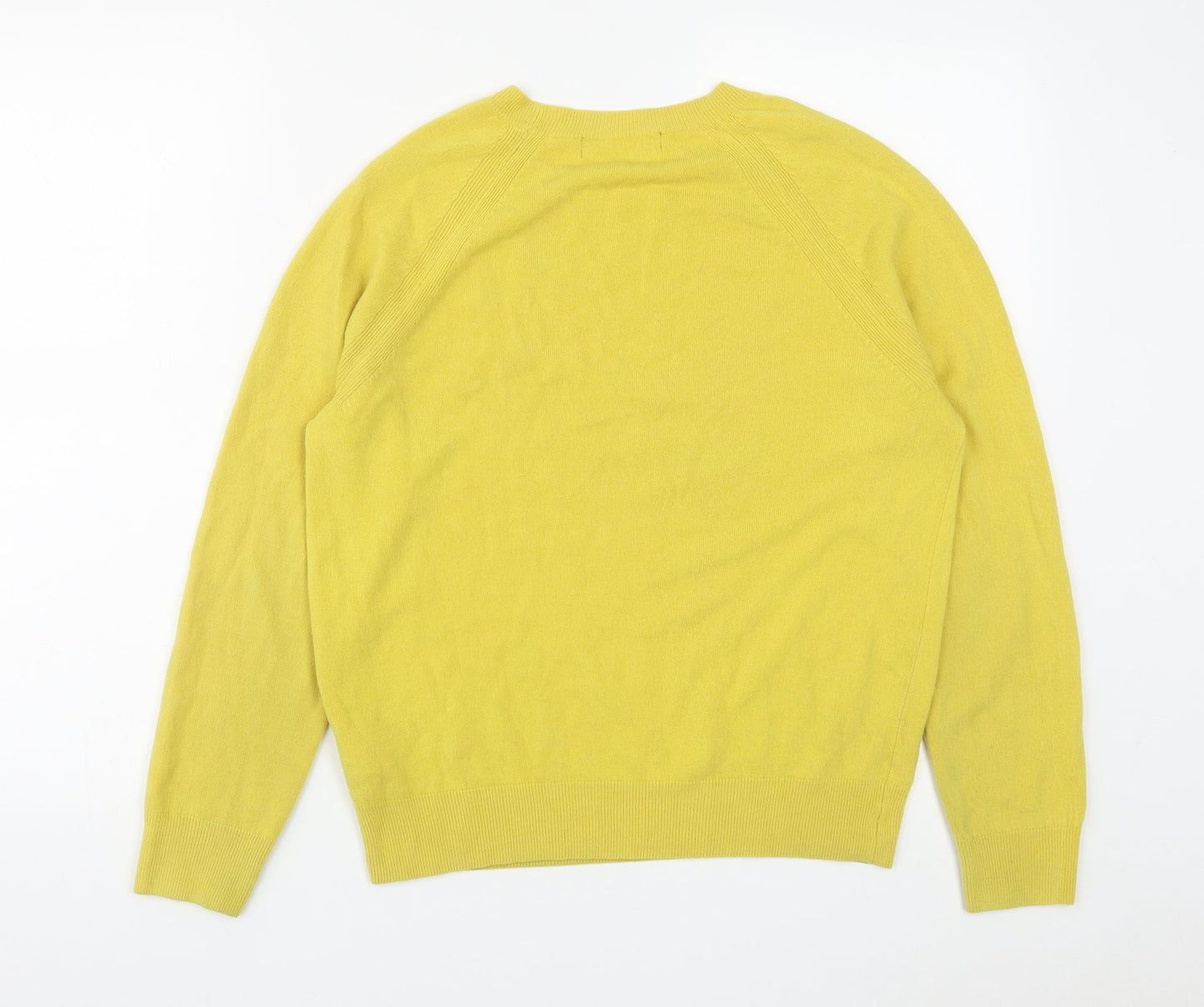 Womens UK Size 12 Marks and Spencer Yellow Pullover Jumper