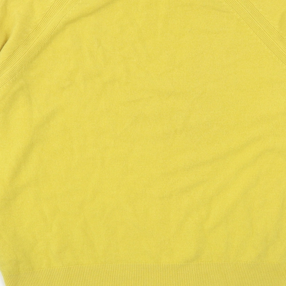 Womens UK Size 12 Marks and Spencer Yellow Pullover Jumper