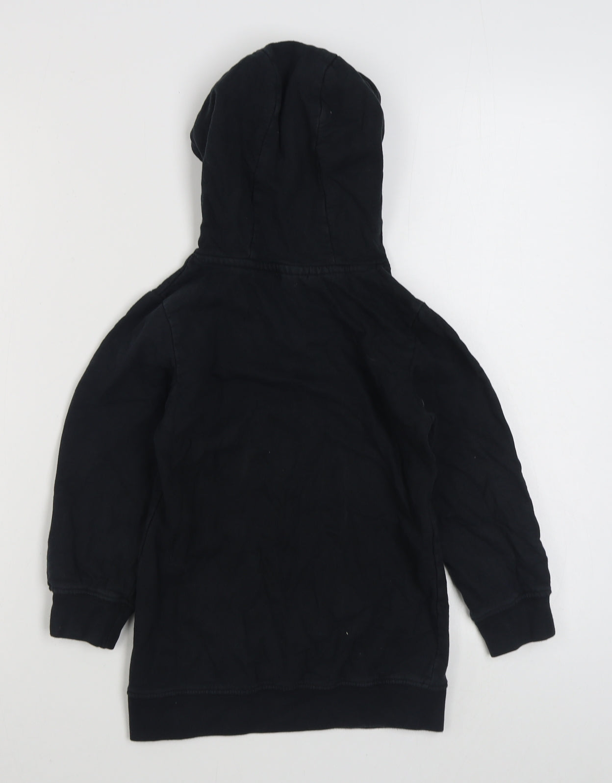 BPC Girls Black  100% Cotton Pullover Hoodie Size 6-7 Years  Pullover