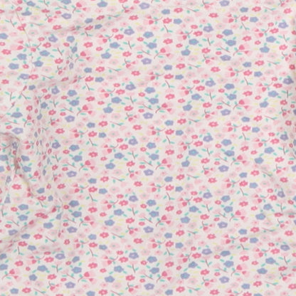 F&F Girls Multicoloured Floral 100% Cotton Cardigan Jumper Size 3-6 Months  Button