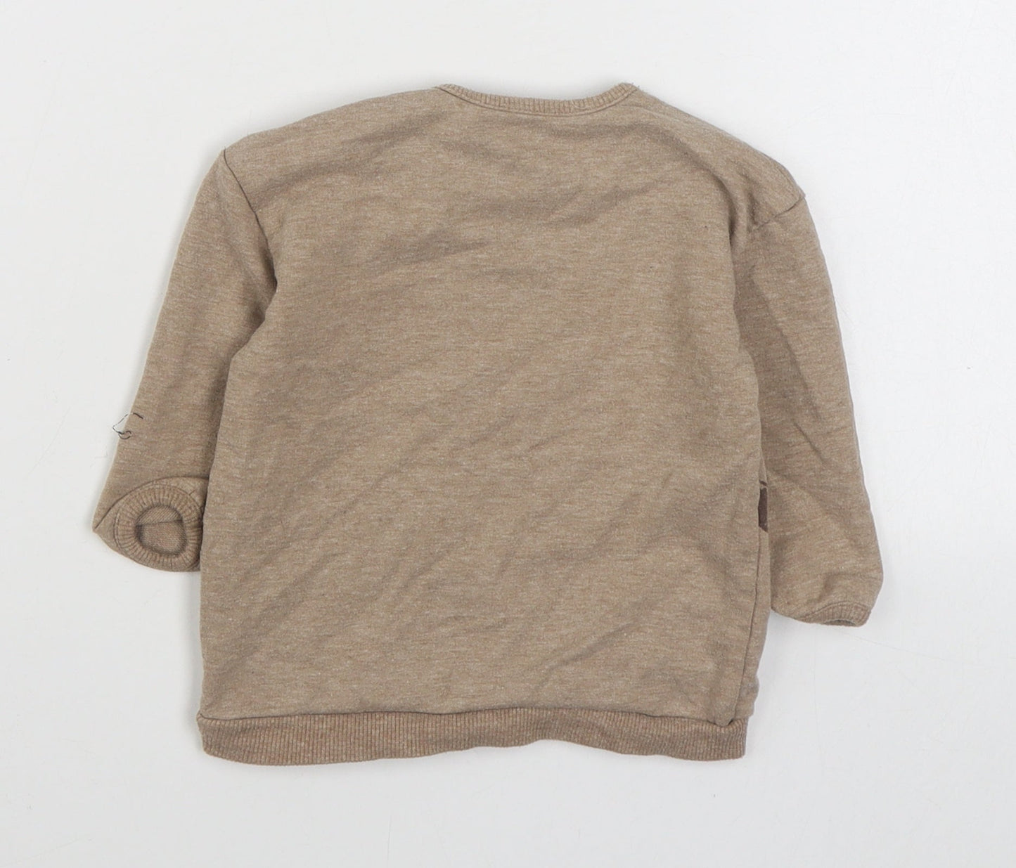 George Baby Brown  Cotton Pullover Jumper Size 6-9 Months  Pullover