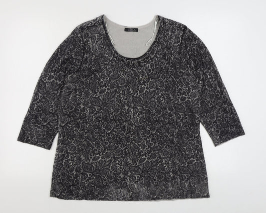 Womens UK Size L BM Grey Pullover Jumper