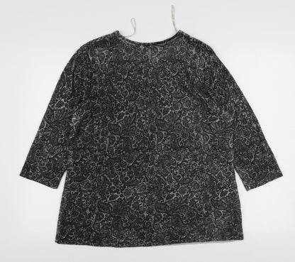 Womens UK Size L BM Grey Pullover Jumper