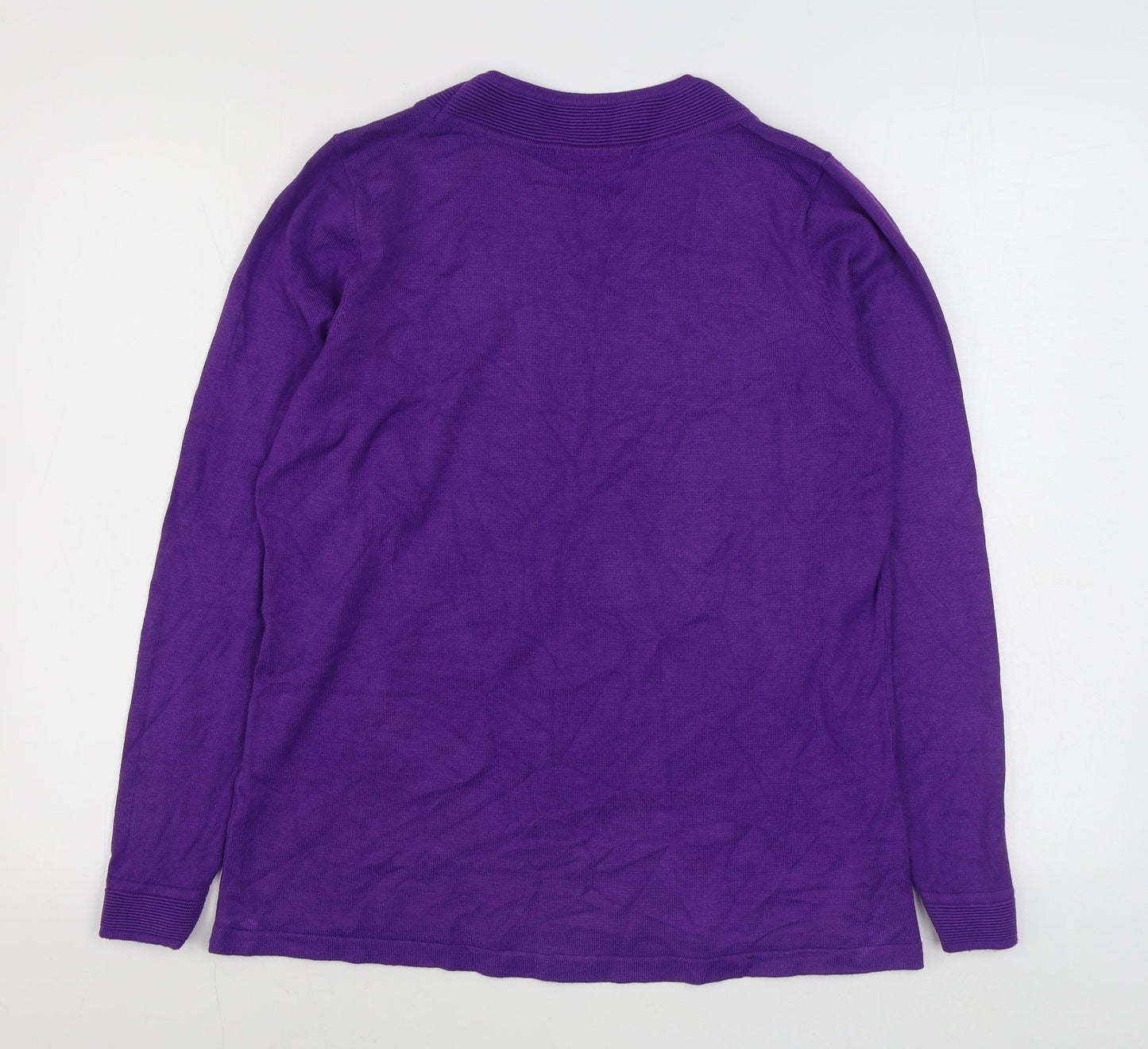 Womens UK Size M Bm Collection Purple Pullover Jumper