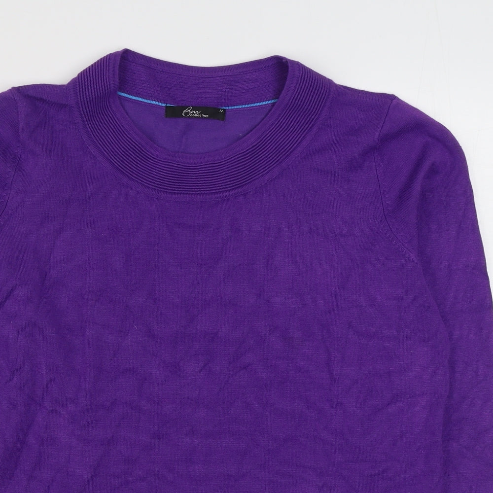 Womens UK Size M Bm Collection Purple Pullover Jumper