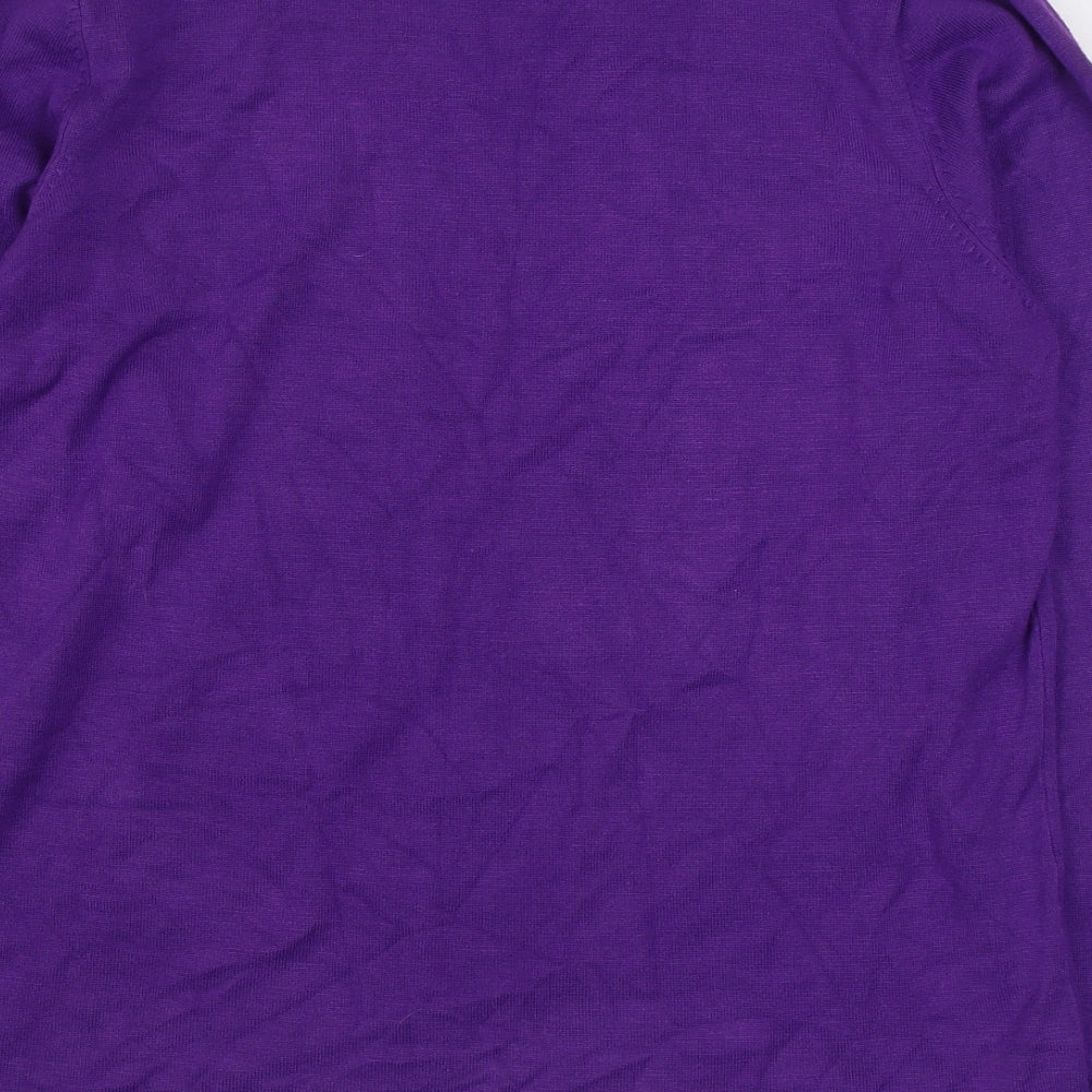 Womens UK Size M Bm Collection Purple Pullover Jumper