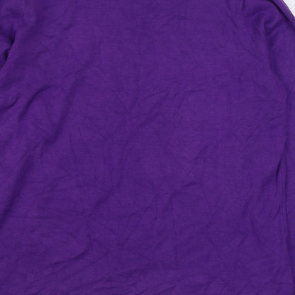Womens UK Size M Bm Collection Purple Pullover Jumper