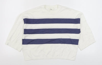 Womens UK Size XS Object White Pullover Jumper