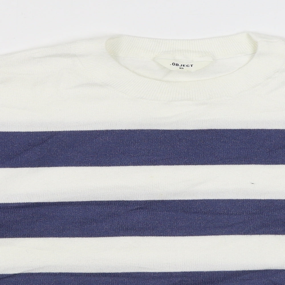 Womens UK Size XS Object White Pullover Jumper