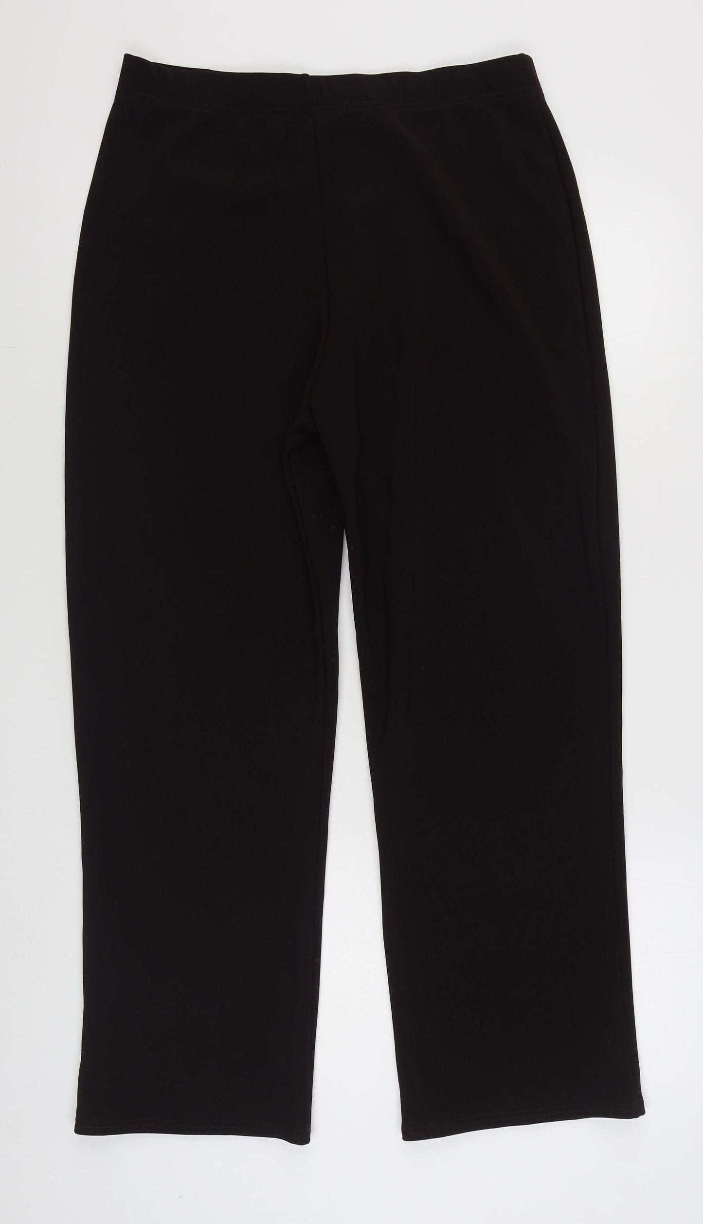 Womens UK Size 3XL Preworn Regular Fit  Brown Trousers