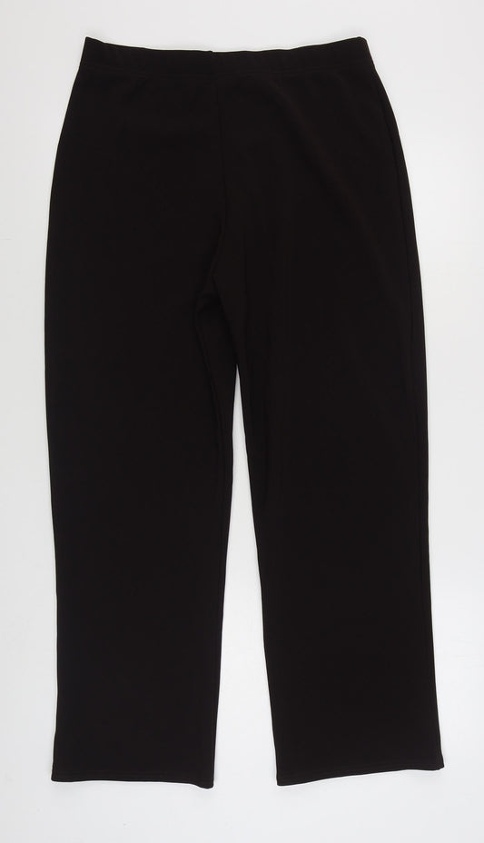 Womens UK Size 3XL Preworn Regular Fit  Brown Trousers