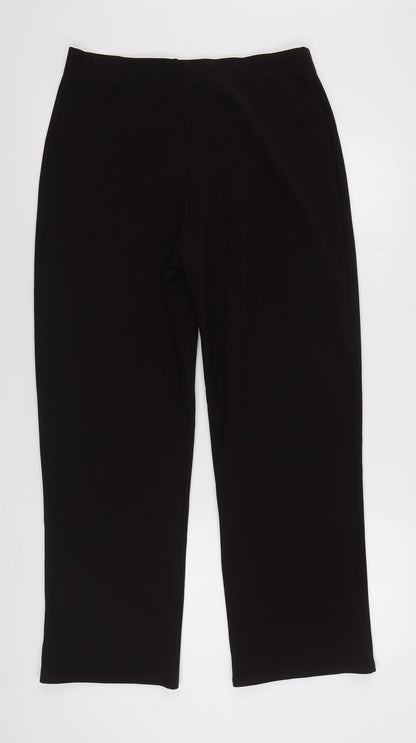 Womens UK Size 3XL Preworn Regular Fit  Brown Trousers