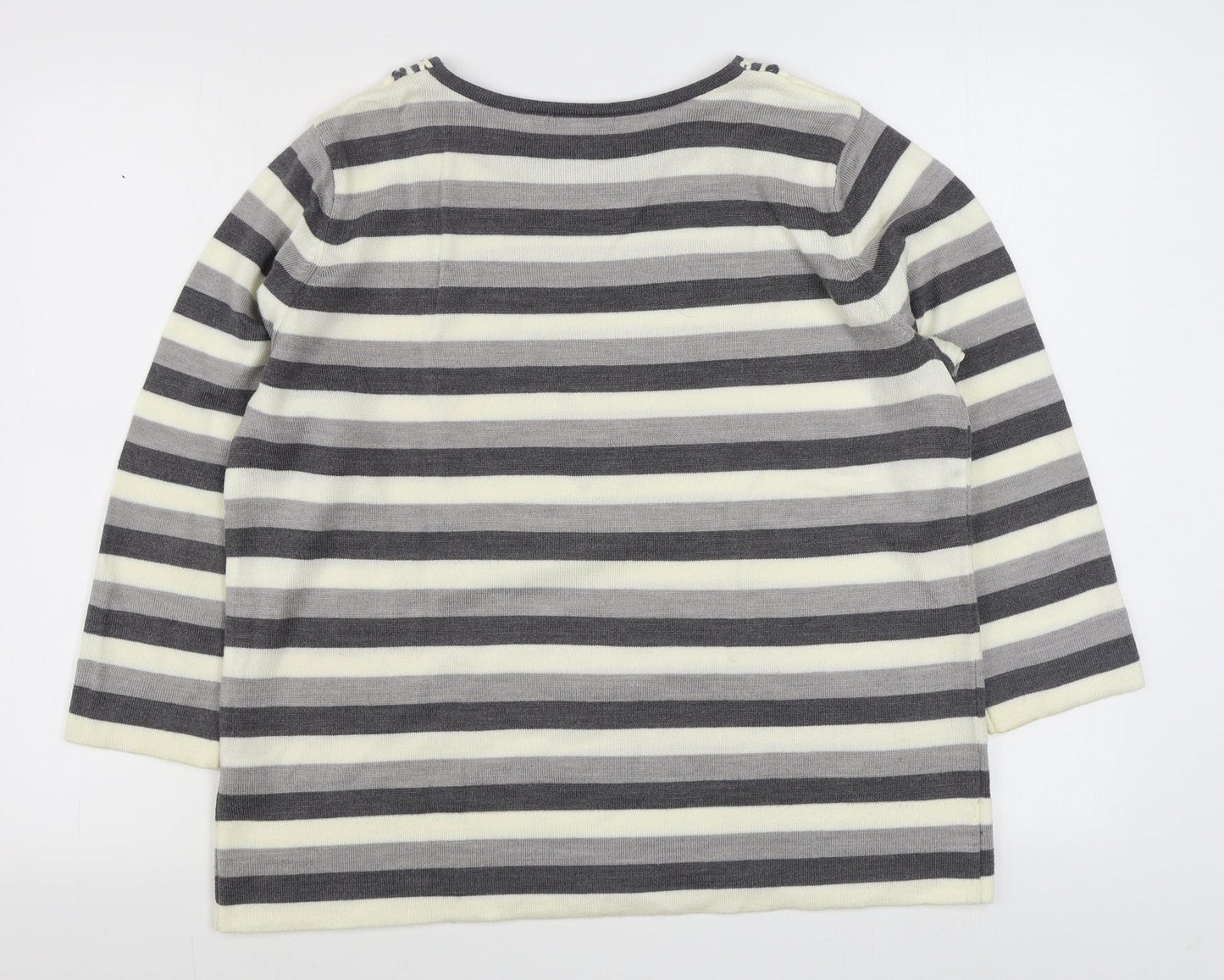Womens UK Size L BM Grey Pullover Jumper