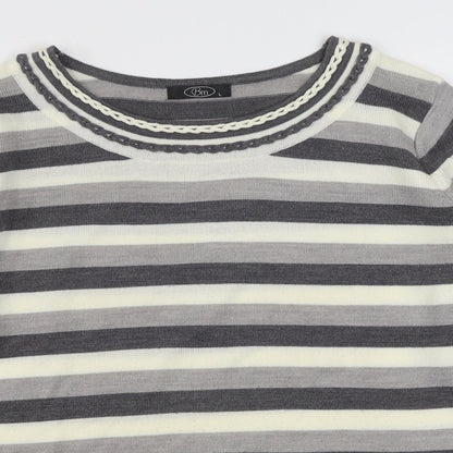 Womens UK Size L BM Grey Pullover Jumper