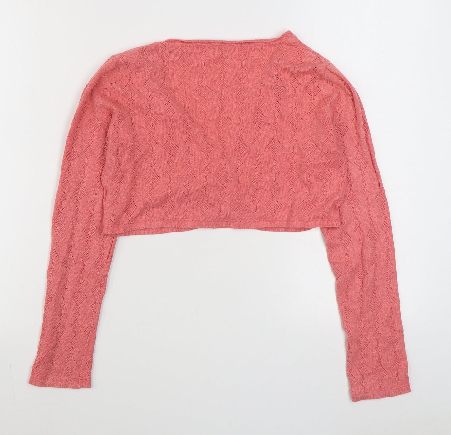 Womens UK Size S Planet Pink Cardigan Jumper