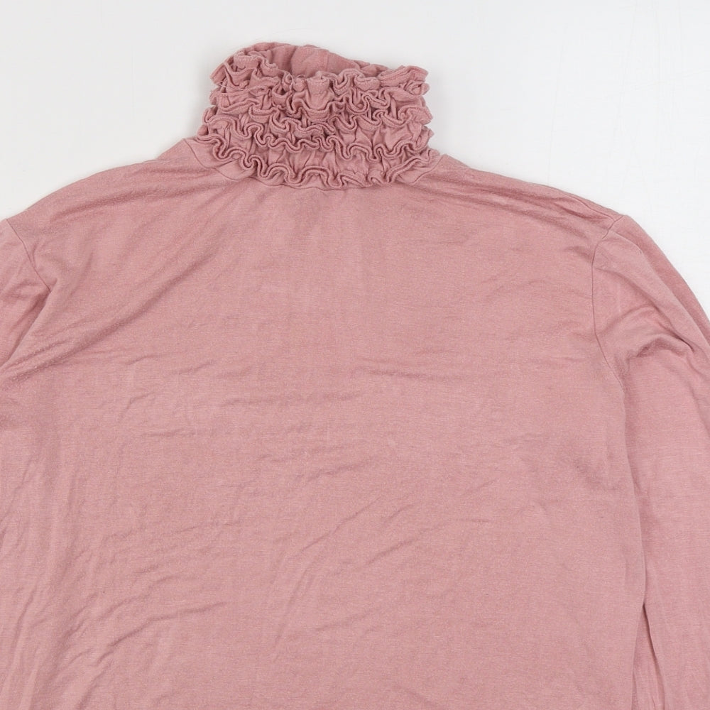 Womens UK Size M Preworn Pink Basic T-Shirt