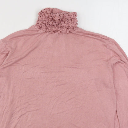 Womens UK Size M Preworn Pink Basic T-Shirt