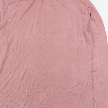 Womens UK Size M Preworn Pink Basic T-Shirt