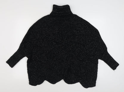 Womens UK Size S Preworn Black Pullover Jumper