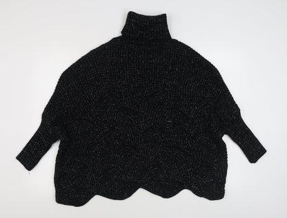 Womens UK Size S Preworn Black Pullover Jumper