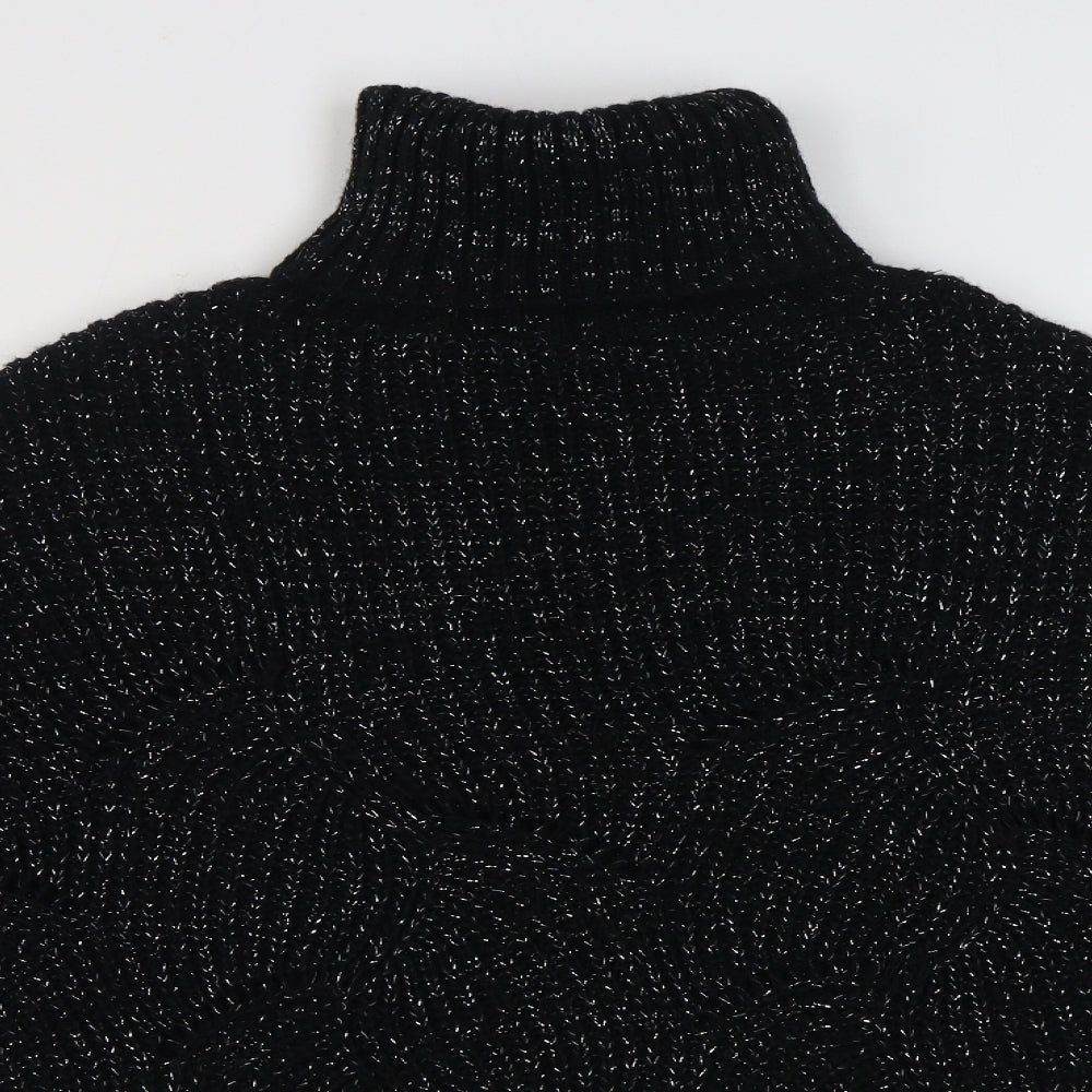 Womens UK Size S Preworn Black Pullover Jumper