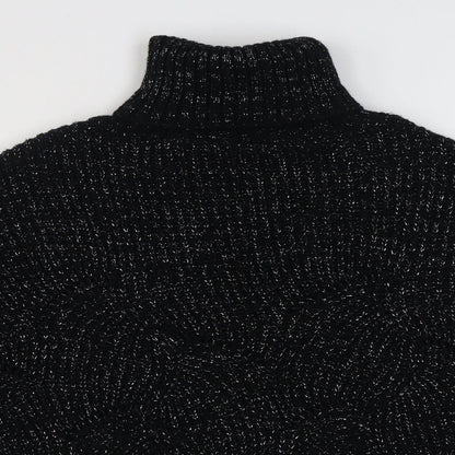 Womens UK Size S Preworn Black Pullover Jumper