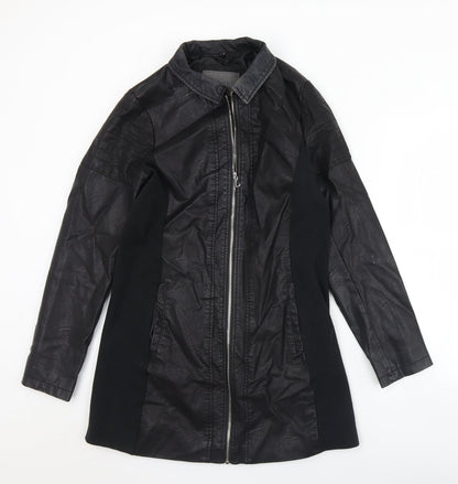 Womens UK Size L CI SONO Black Overcoat