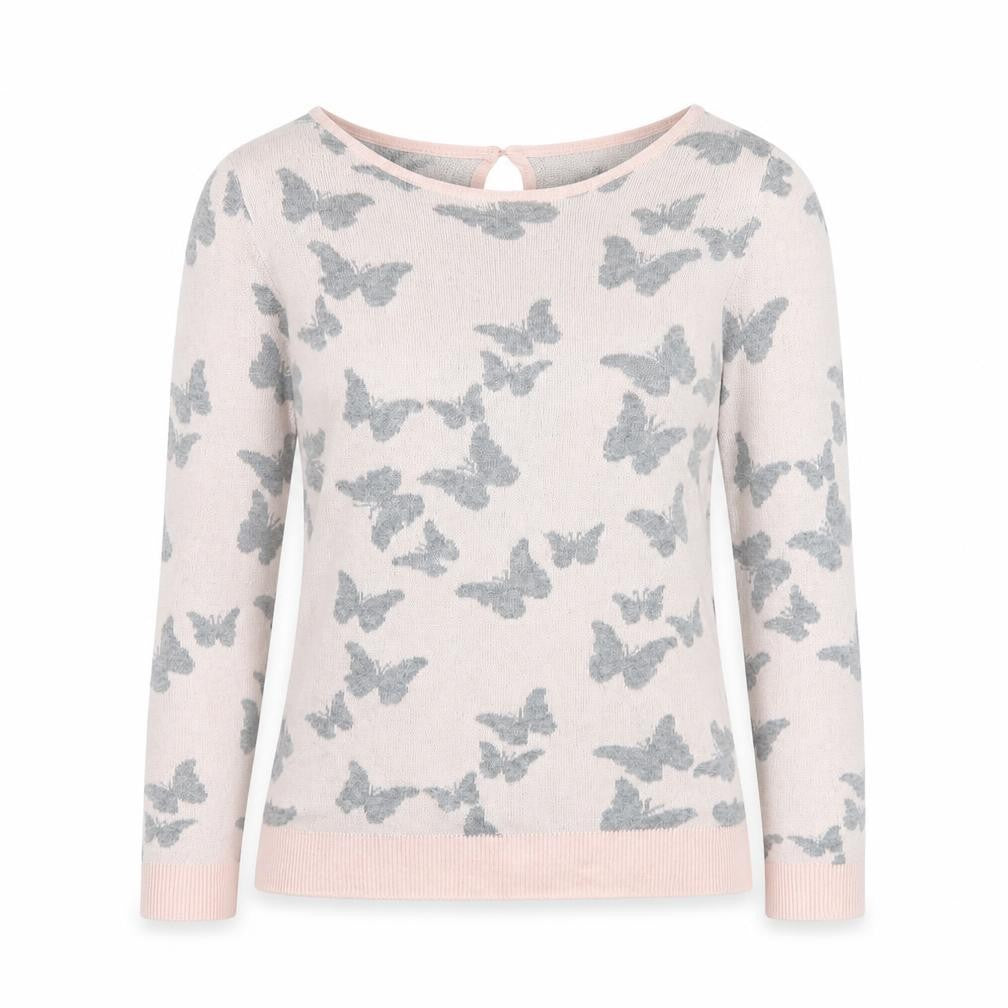 Womens UK Size 10 M&Co Pink Pullover Jumper