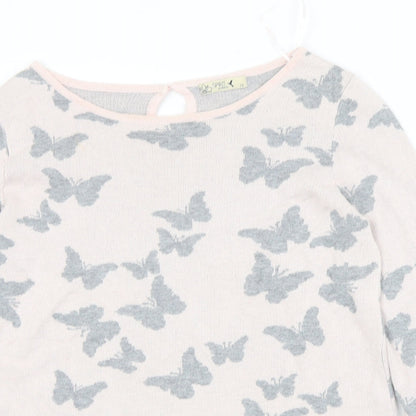 Womens UK Size 10 M&Co Pink Pullover Jumper
