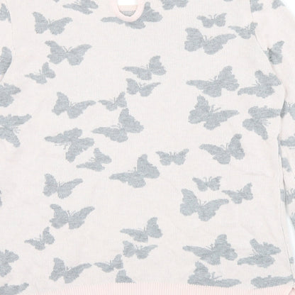 Womens UK Size 10 M&Co Pink Pullover Jumper