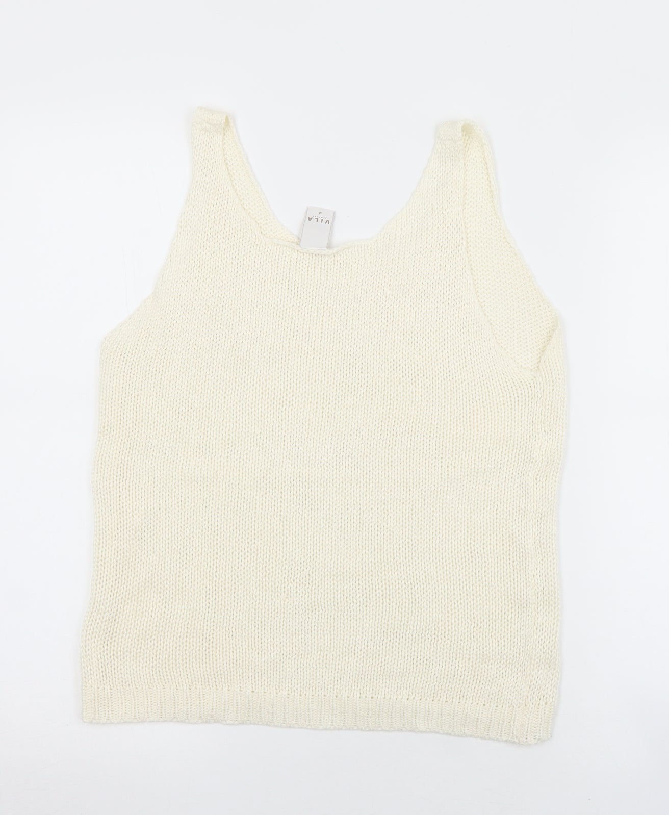 Womens UK Size M VILA White Vest Jumper