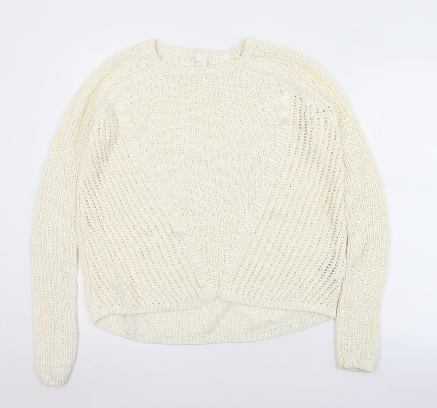 Womens UK Size S H&M Ivory Pullover Jumper