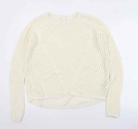 Womens UK Size S H&M Ivory Pullover Jumper