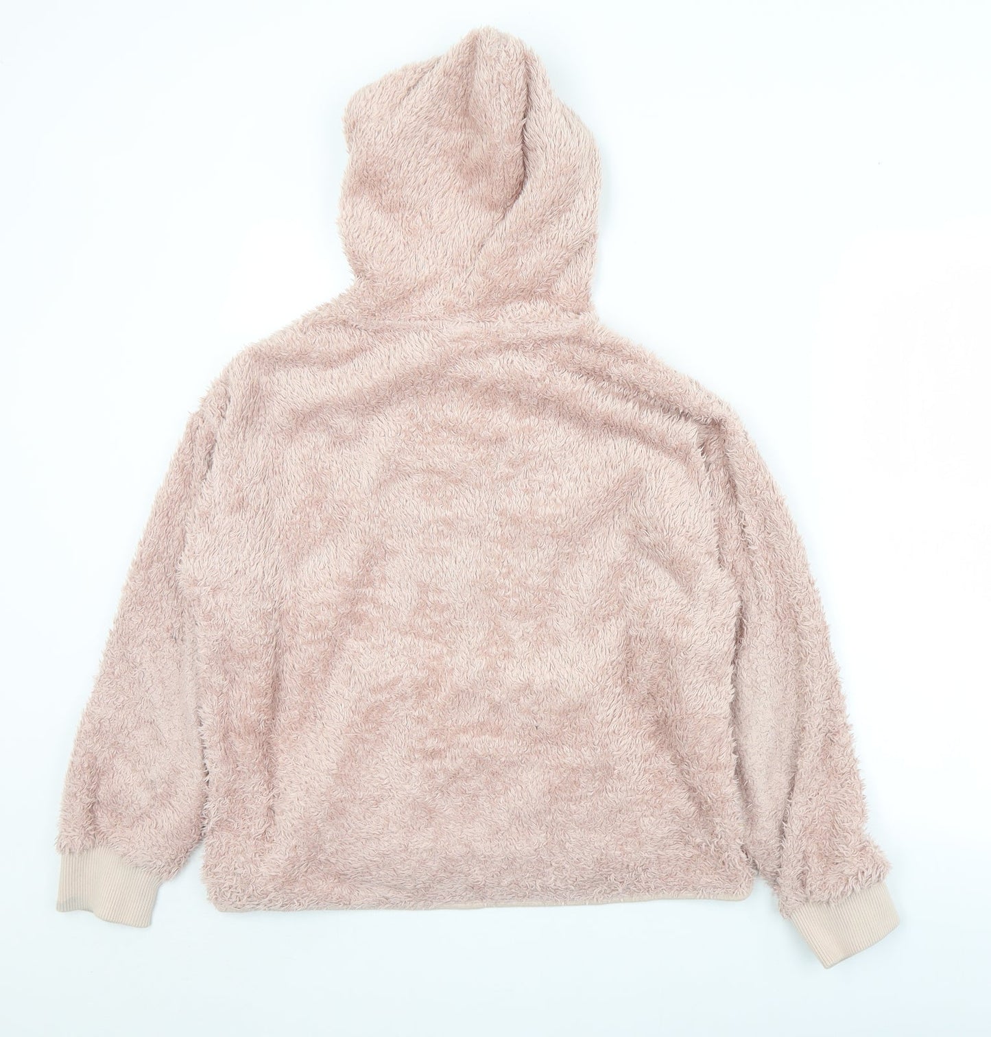 H&M Womens Pink  Polyester Pullover Hoodie Size S