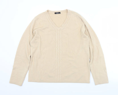 Womens UK Size M BM Beige Pullover Jumper