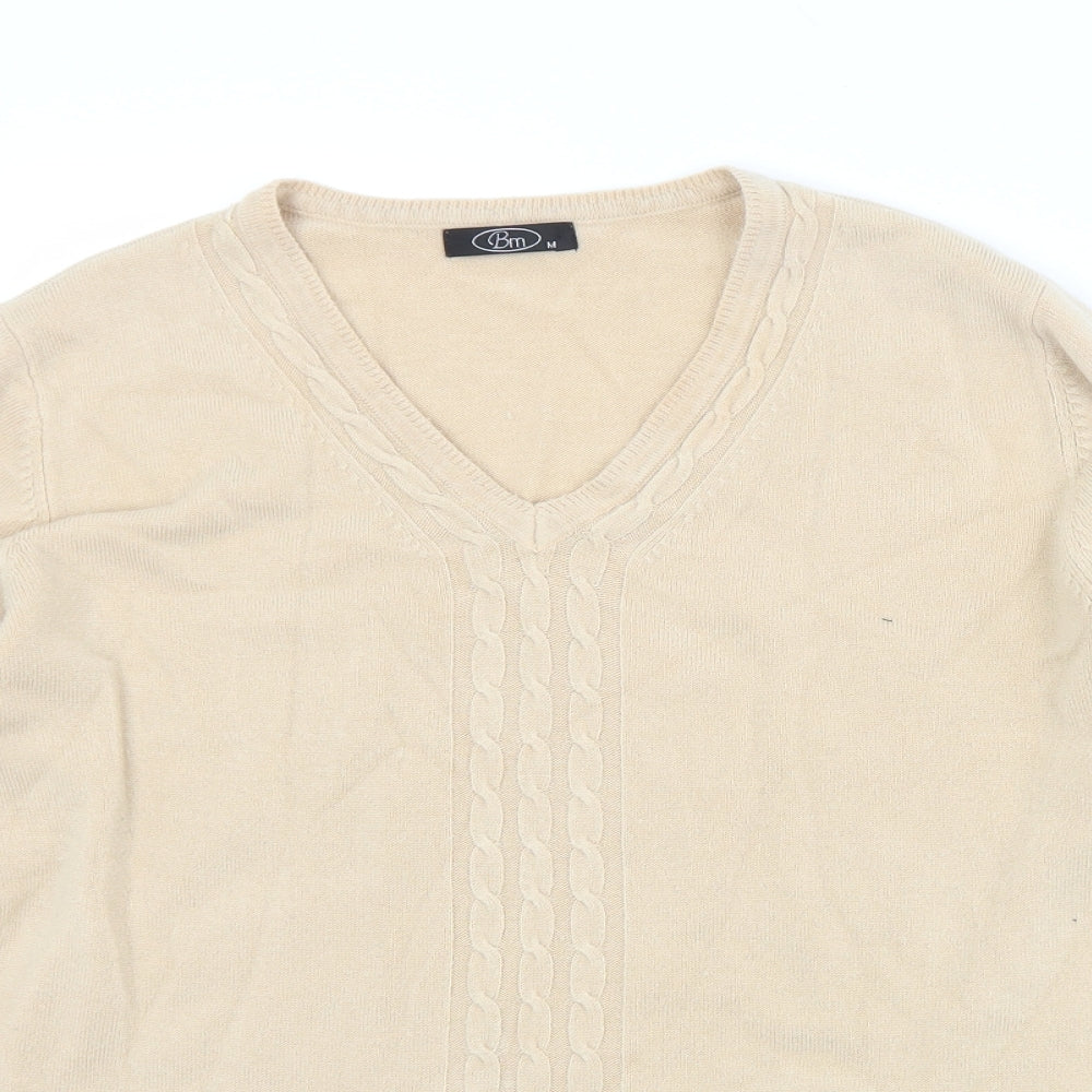 Womens UK Size M BM Beige Pullover Jumper