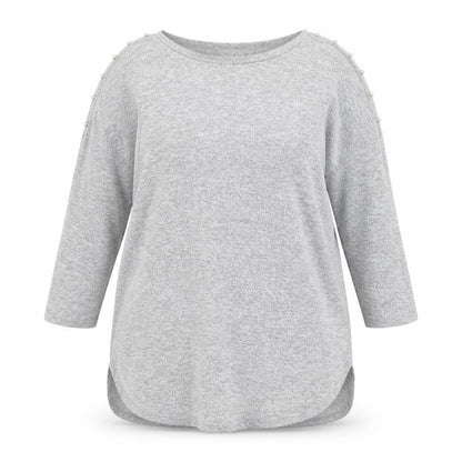 Womens UK Size 16 Papaya Grey Pullover Jumper